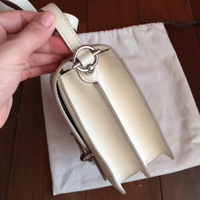 Ivory cheap replica H**me5 Mini Sac Roulis handbag