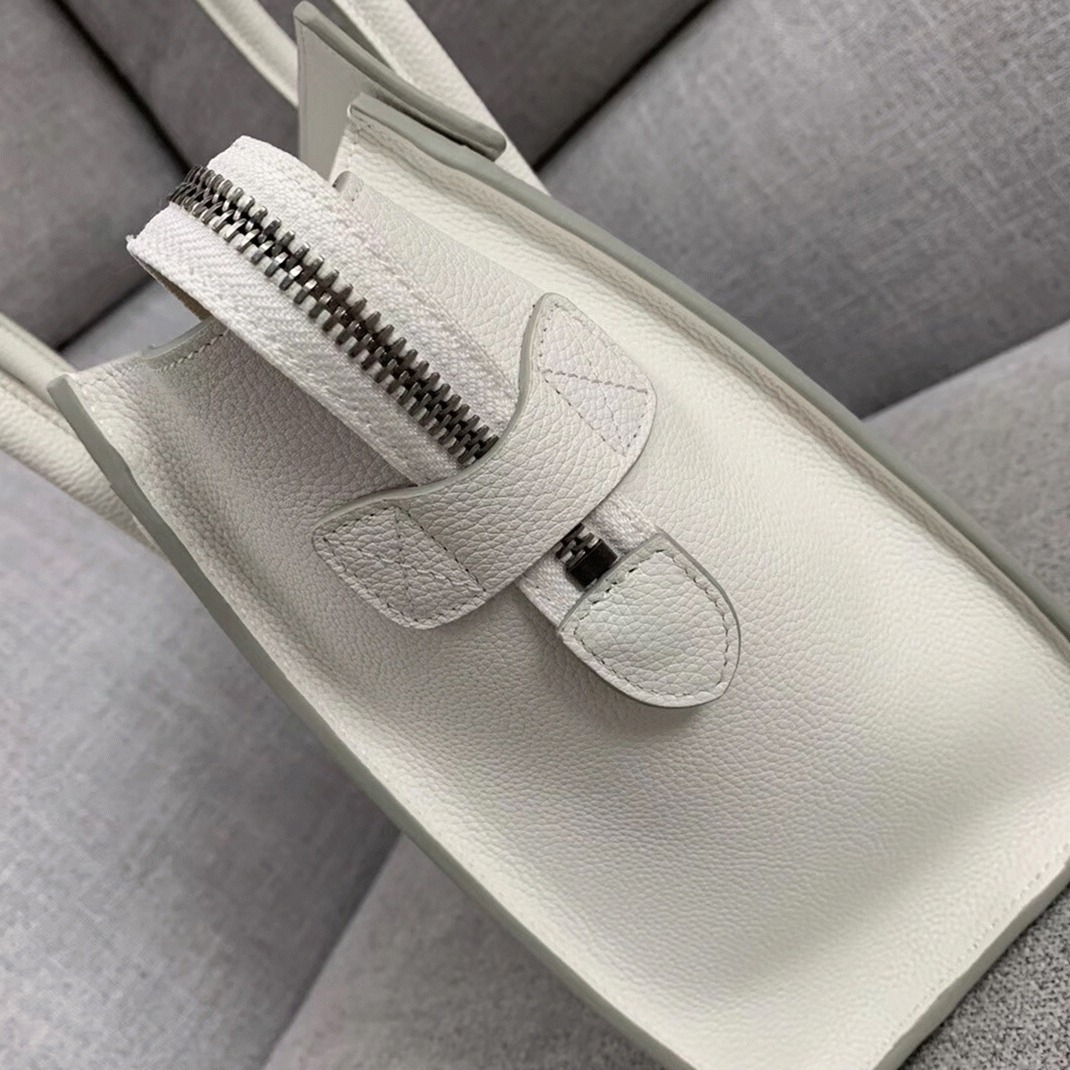 Ce1i*e Micro Luggage Tote Bag Fake in White