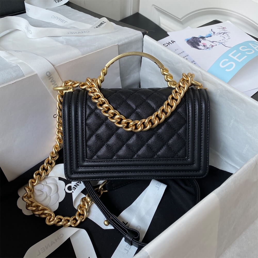 BOY Ch**el FLAP BAG WITH HANDLE