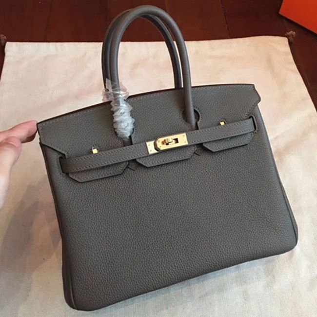 Vert Gris H**me5 Birkin 25cm High-End Copy Handbag