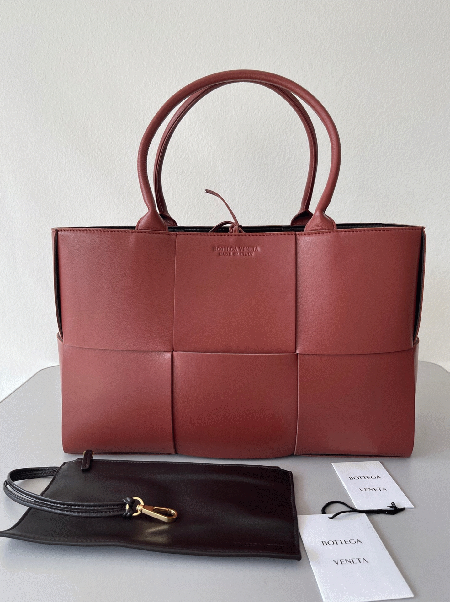 Replica B0tt*ga Ven*ta Arco Medium Tote Maple