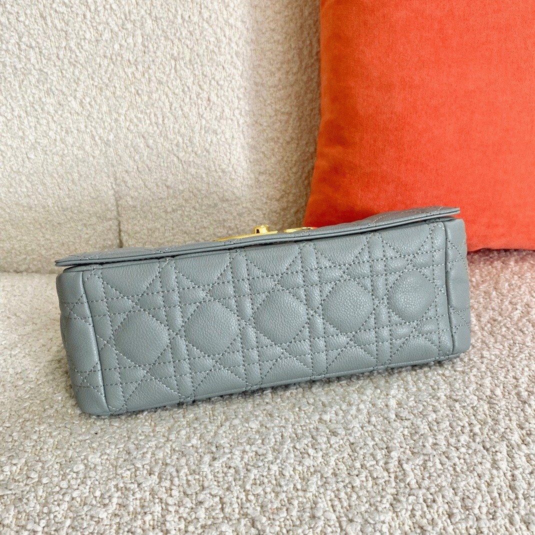 D10r Caro Medium Bag Knockoff in Grey