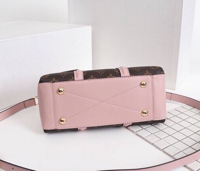 L0vis Vvtt0n Monogram Canvas Soufflot BB Bag In Peach