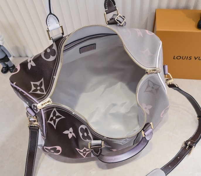 LV Spring 2022 Keepall 45 Travel Bag In Sunset Kaki