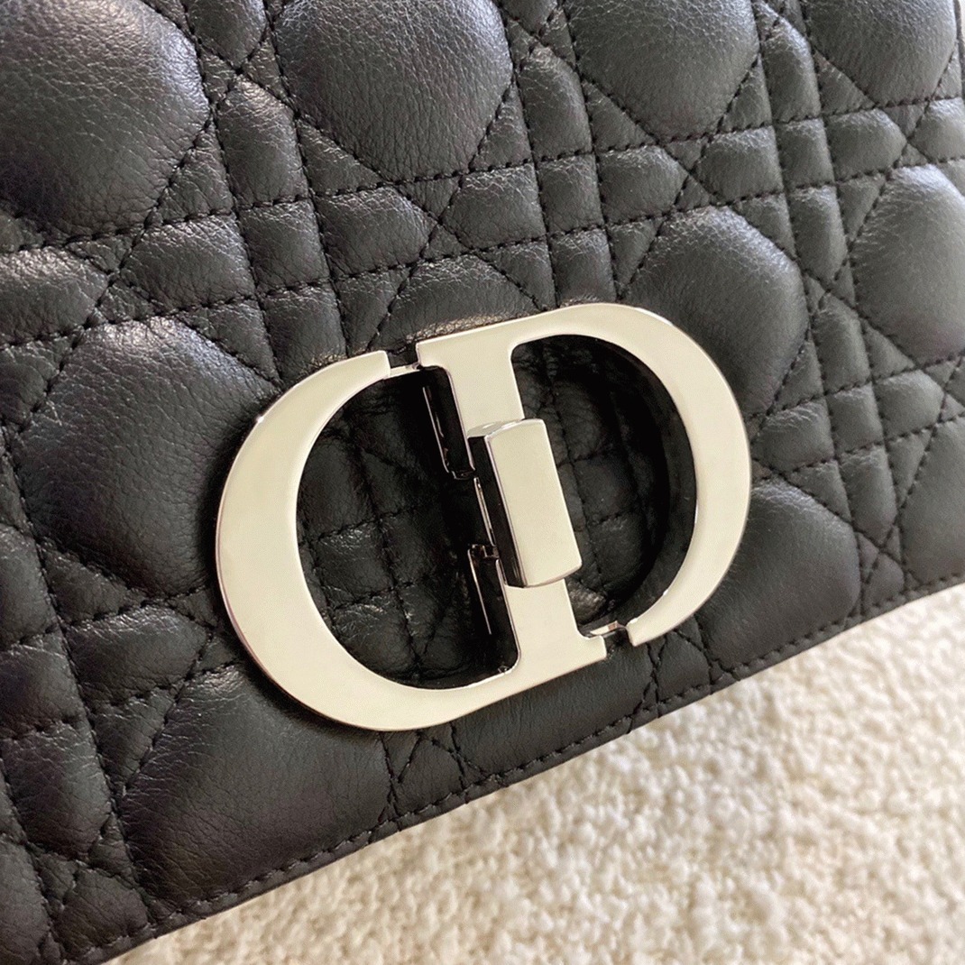 D10r Caro Small Bag Replica in Noir