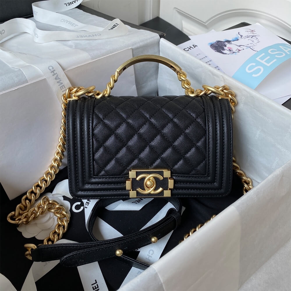 BOY Ch**el FLAP BAG WITH HANDLE