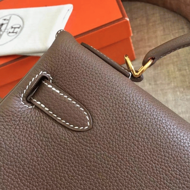Etoupe Clemence Copy Top Quality H**me5 Kelly Retourne 32cm Bag