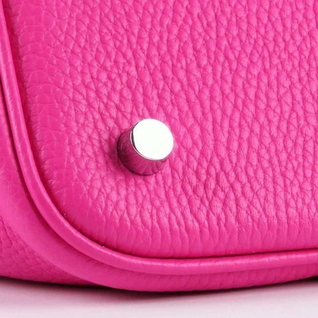 Rose red fake H**me5 Picotin Lock handbag