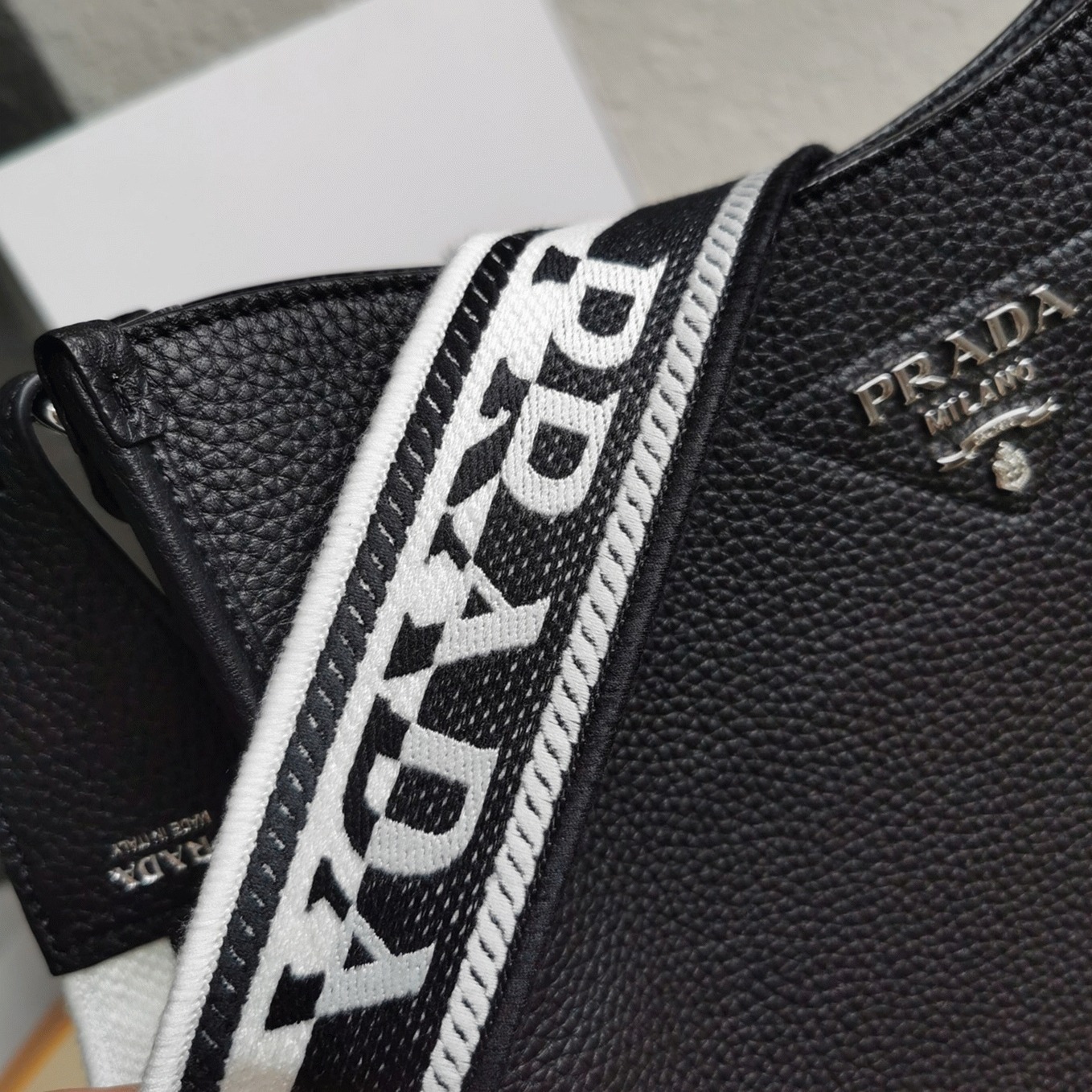 Pra*a Hobo Bag Best Replica in Black