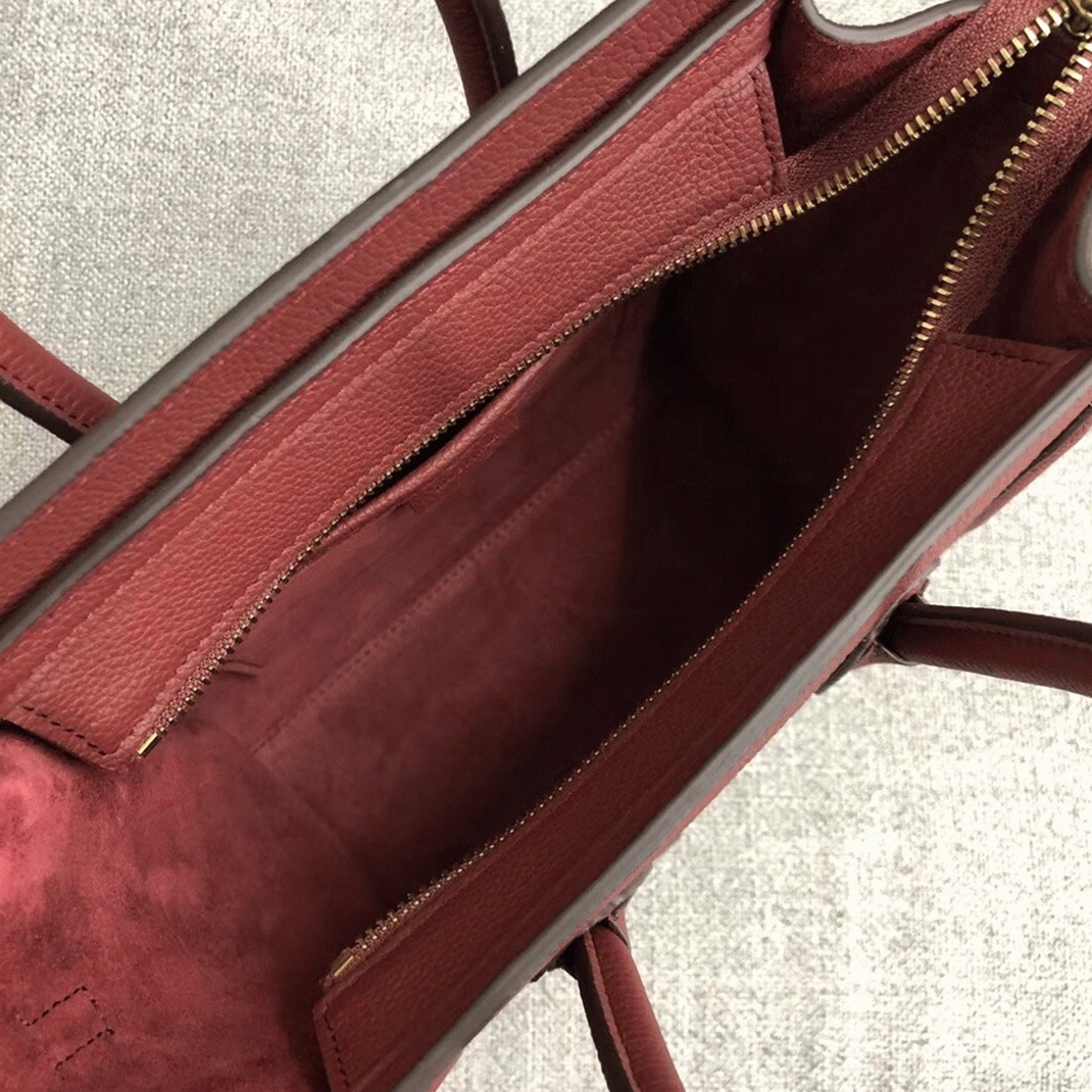 Ce1i*e Nano Luggage Tote Bag Fake in Ruby