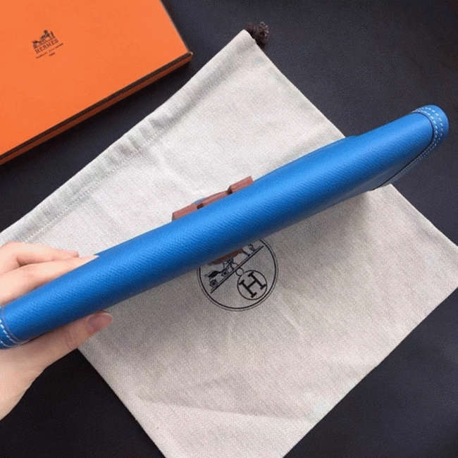 Blue replica H**me5 Jige Elan 29 clutch bag