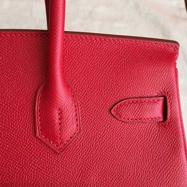 Premium Quality Red Fake H**me5 Birkin 35cm Handbag