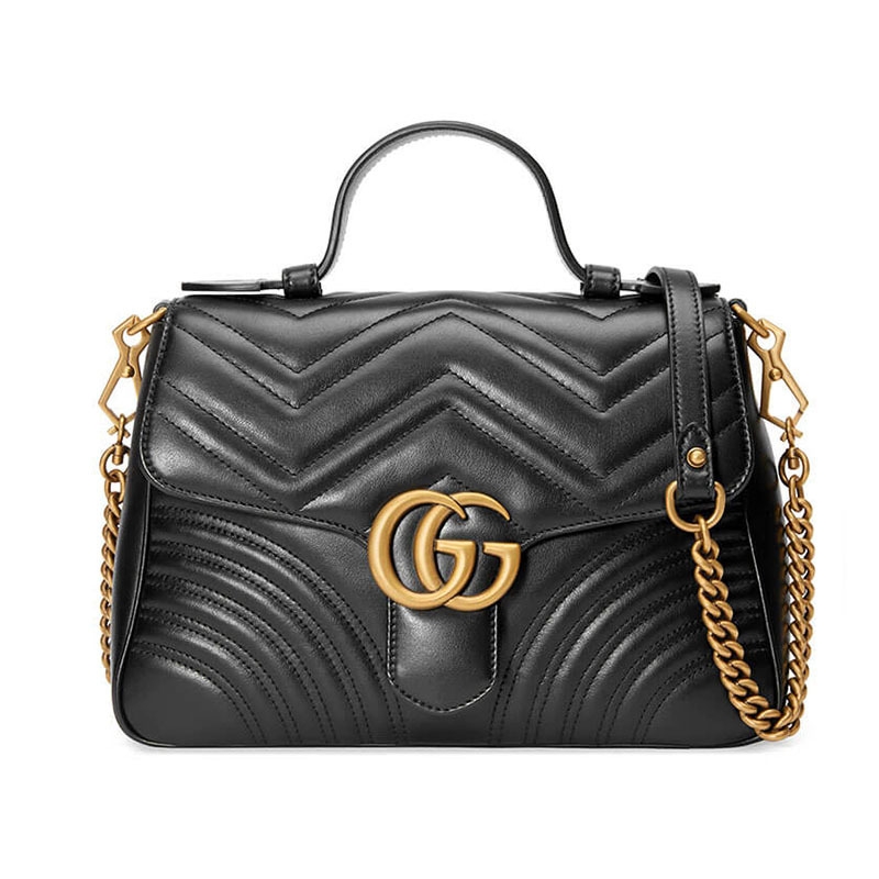 Gvc*1 GG Marmont Small Top Handle Bag