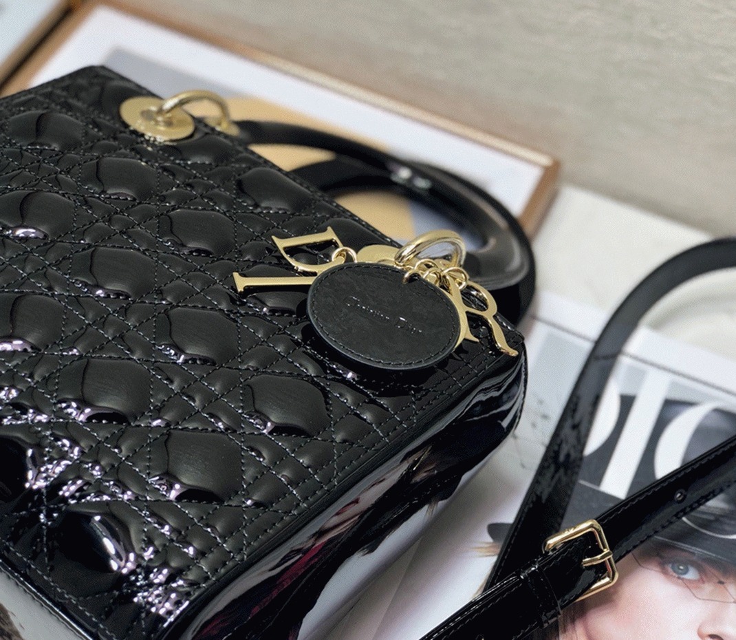 D10r Lady D10r Medium Bag Knockoff in Black