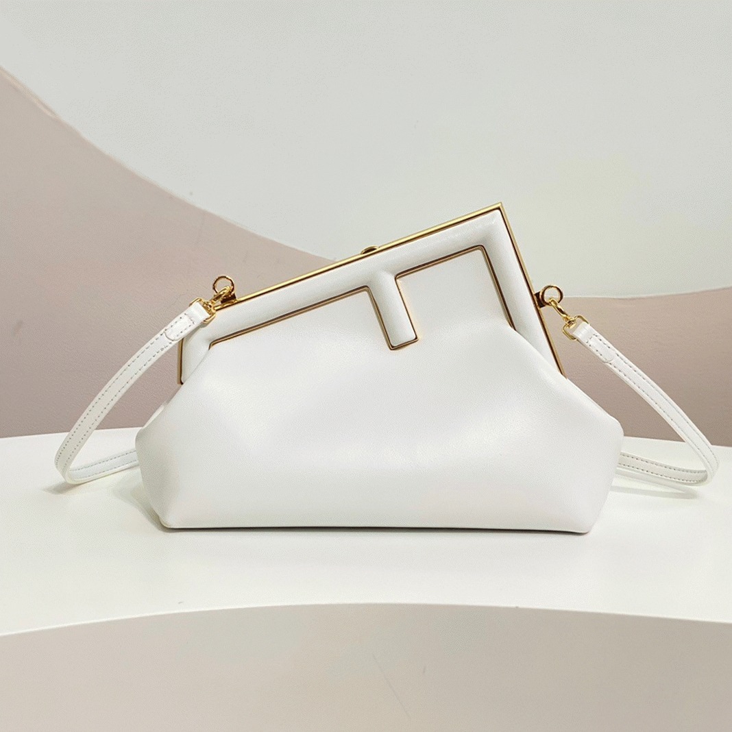 Top Quality Replica Previous Previous F**di First Small Bag In White