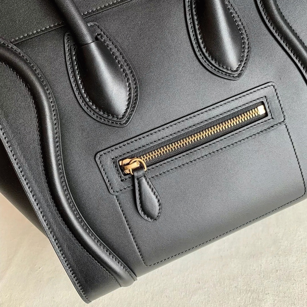 Ce1i*e Micro Luggage Tote Bag Replica in Black
