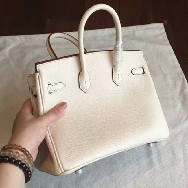 Beige H**me5 Birkin 25cm Affordable Copy