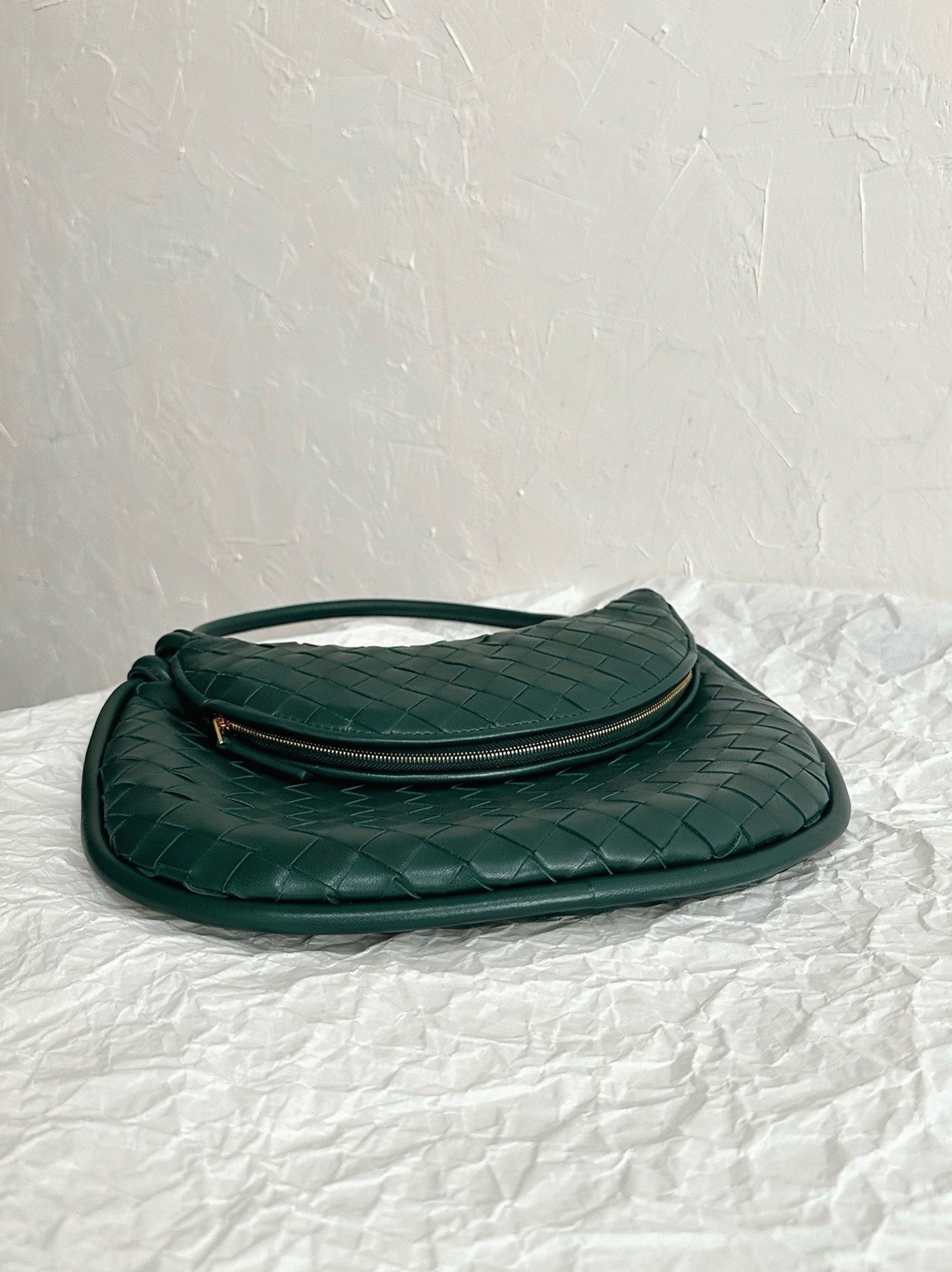 Fake B0tt*ga Ven*ta Gemelli Medium Bag Emerald Green