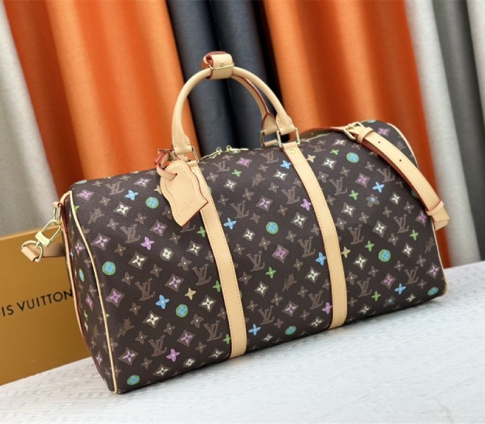 L0vis Vvtt0n Monogram Craggy Keepall Travel 50 Bag In Chocolate