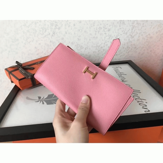 Pink Replica H**me5 Bearn Wallet